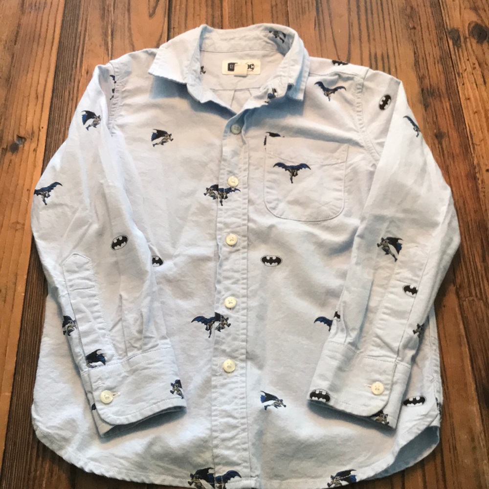 Boys Batman pattern button up
